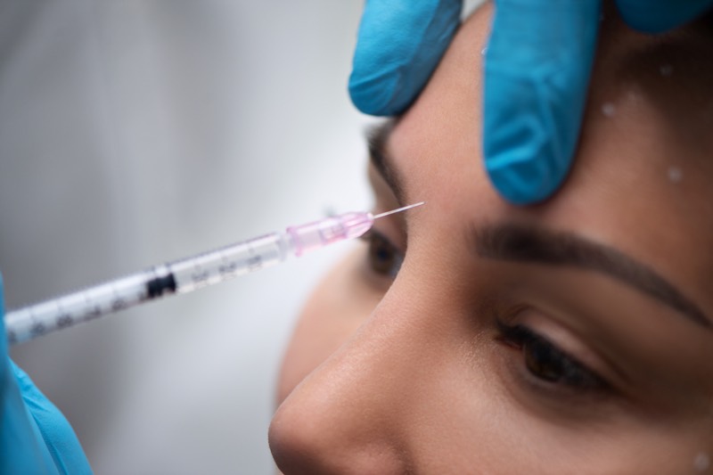 Botox Spritze Einsatz